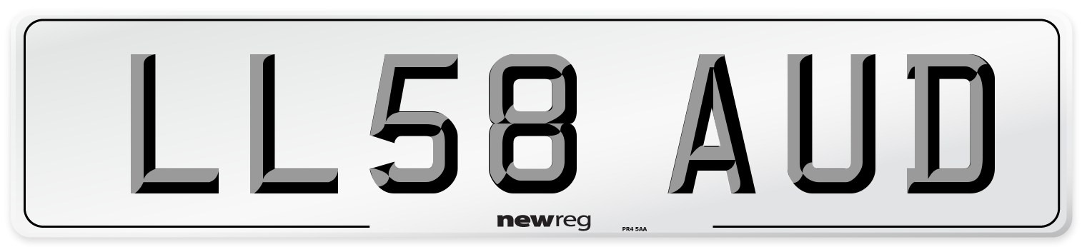 LL58 AUD Number Plate from New Reg